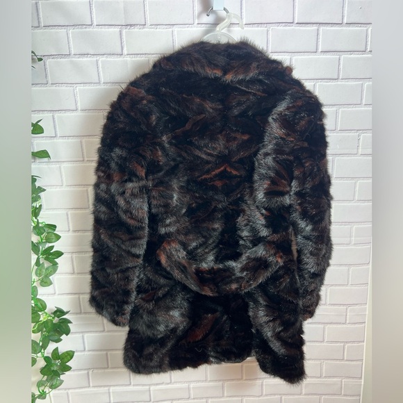 CHRISTOS A. MITSAKOS Brown Teddy Jacket with Plush Material and Vintage/size S - Picture 9 of 14